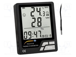 Thermo-hygrometer; -20÷60°C; 20÷99%RH; Accur: ±1°C; 0.1°C; 1%RH