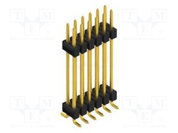 Connector: pin strips; pin header; male; PIN: 12; 2.54mm; SMT; 2x6