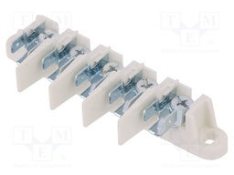 Connector: terminal block; 6.3mm connectors  x3,screw terminal
