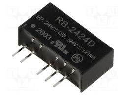 Converter: DC/DC; 1W; Uin: 21.6÷26.4V; Uout: 24VDC; Uout2: -24VDC