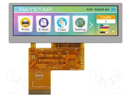 Display: TFT; 3.9"; 480x128; Illumin: LED; Dim: 105.5x37x3.05mm