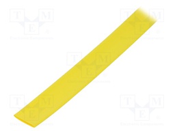 Heat shrink sleeve; flexible; 2: 1; 12.7mm; L: 10m; yellow