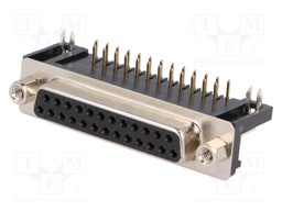 D-Sub; PIN: 25; socket; female; 9,4mm standard; Locking: screws