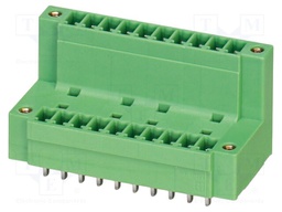 PCB headers, nominal cross section: 1.5 mm?, color: green, n