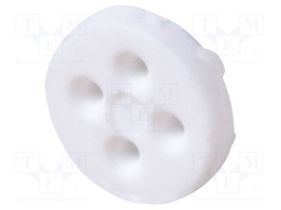 L: 1.5mm; Øout: 5.1mm; white; LED; LED access: spacer sleeve