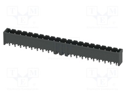 PCB headers, nominal cross section: 2.5 mm2, color: black, n