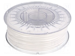 Filament: PET-G; 1.75mm; white; 220÷250°C; 1kg; ±0,05mm
