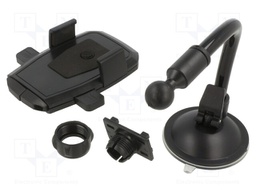 Car holder; black; for windscreen; Size: 40-100mm