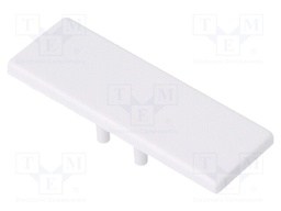 Cap for LED profiles; white; ABS; Application: BACK10