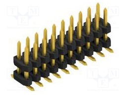 Connector: pin strips; pin header; male; PIN: 20; 2mm; SMT; 2x10