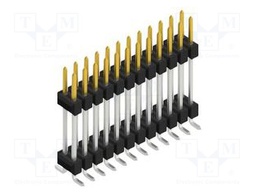 Connector: pin strips; pin header; male; PIN: 24; 2.54mm; SMT; 2x12