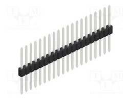 Connector: pin strips; pin header; male; PIN: 20; 1.27mm; THT; 1x20