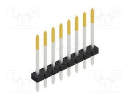 Connector: pin strips; pin header; male; PIN: 8; 2mm; THT; 1x8; 100V