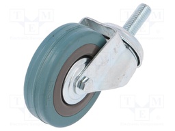 Transport wheel; Ø: 75mm; W: 21mm; H: 100mm; torsional,with lever