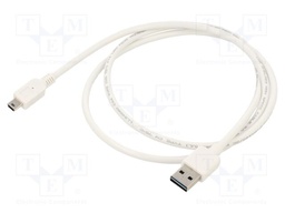Cable; USB 2.0; USB A plug double sided,USB B mini plug; 1m
