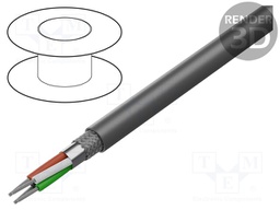 Wire; Xtra Guard® Flex; 4x22AWG; Al foil,tinned copper braid
