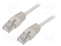 Patch cord; F/UTP; 5e; stranded; CCA; PVC; grey; Len: 2m; 26AWG