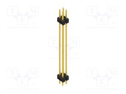 Connector: pin strips; pin header; male; PIN: 4; 2.54mm; THT; 2x2