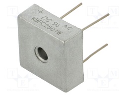 Bridge rectifier: single-phase; Urmax: 100V; If: 25A; Ifsm: 400A