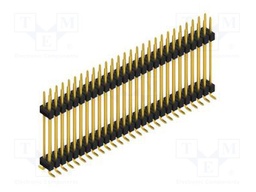 Connector: pin strips; pin header; male; PIN: 54; 2.54mm; SMT; 2x27