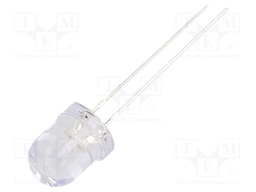 LED; 7.8mm; bipolar; orange; 14400÷18000mcd; 30°; Front: convex