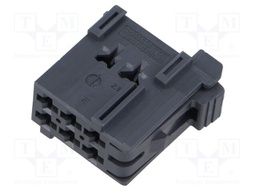 Connector: wire-wire; JPT; plug; female; PIN: 6; for cable; grey