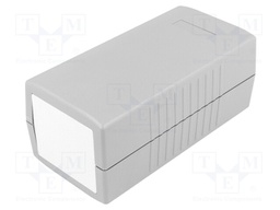 Enclosure: with panel; X: 60mm; Y: 120mm; Z: 50mm; ABS; dark grey