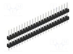 Connector: pin strips; pin header; male; PIN: 23; 2.54mm; THT; 1x23