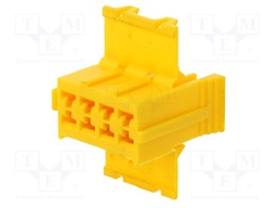Connector: wire-board; Junior Timer; plug; female; PIN: 8; yellow