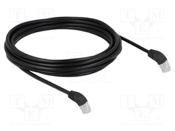 Patch cord; S/FTP; Cat: 6a; RJ45 down angled plug,both sides; 5m