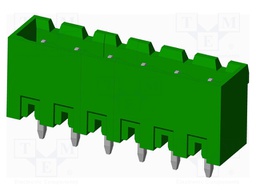 Connector: pluggable terminal block; socket; male; straight; THT