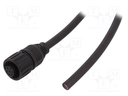 Connector: circular; plug; PIN: 7; female; cables; IP65,IP67; 10A
