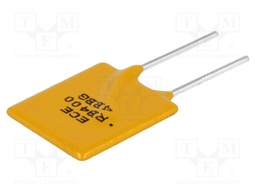 Fuse: PTC polymer; 4A; 14x20,1mm; Pitch: 5.1mm