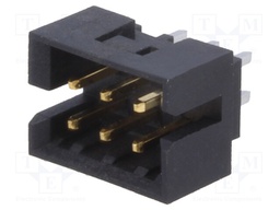 Socket; wire-wire/PCB; male; Milli-Grid; 2mm; PIN: 6; THT; on PCBs