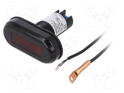 Temperature meter; 30mm; -15÷50°C; IP20,IP64 (from the front)