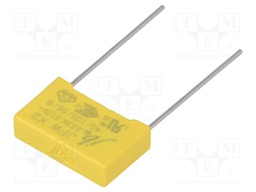 Capacitor: polypropylene; X2,suppression capacitor; 33nF; 15mm