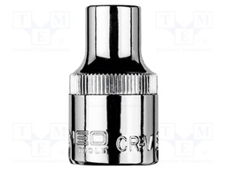 Socket; 6-angles,socket spanner; HEX 8mm; 1/2"