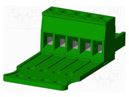 Connector: pluggable terminal block; plug; female; straight; 5mm