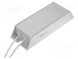 Resistor: wire-wound; with heatsink; 22Ω; 200W; ±5%; 165x60x30mm