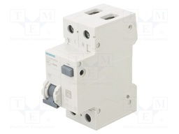 RCBO breaker; Inom: 20A; Ires: 30mA; Poles: 1+N; 230/400VAC; DIN