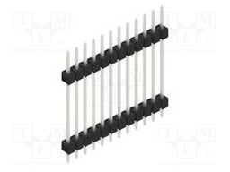 Connector: pin strips; pin header; male; PIN: 12; 2.54mm; THT; 1x12