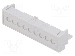 Terminals cover; grey; 5.08mm; Holes no: 9