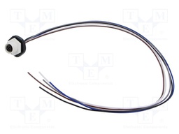Connector: M12; socket; male; straight; with lead; PIN: 5; 0.34mm2