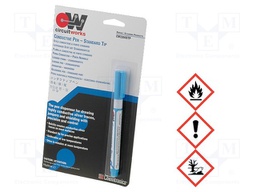 Pen;for drawing tracks on PCB;8.5ml;silver paint;grey