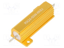Resistor: wire-wound; with heatsink; 6.8kΩ; 50W; ±5%; 30ppm/°C