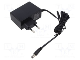 Power supply: switched-mode; mains,plug; 24VDC; 1A; 24W; Plug: EU