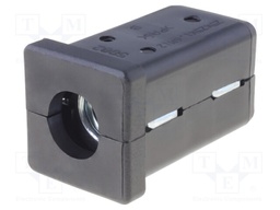 Plugs; for feet fastening,for profiles; Body: black; H: 37mm