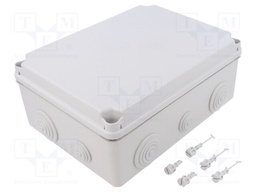 Enclosure: junction box; X: 185mm; Y: 245mm; Z: 95mm; IP66/IP67