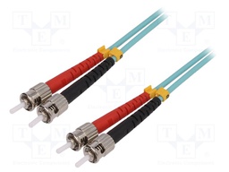 Connector: fiber optic; patchcord; multi mode duplex (MM); male