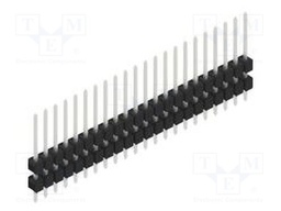 Connector: pin strips; pin header; male; PIN: 22; 2.54mm; THT; 1x22